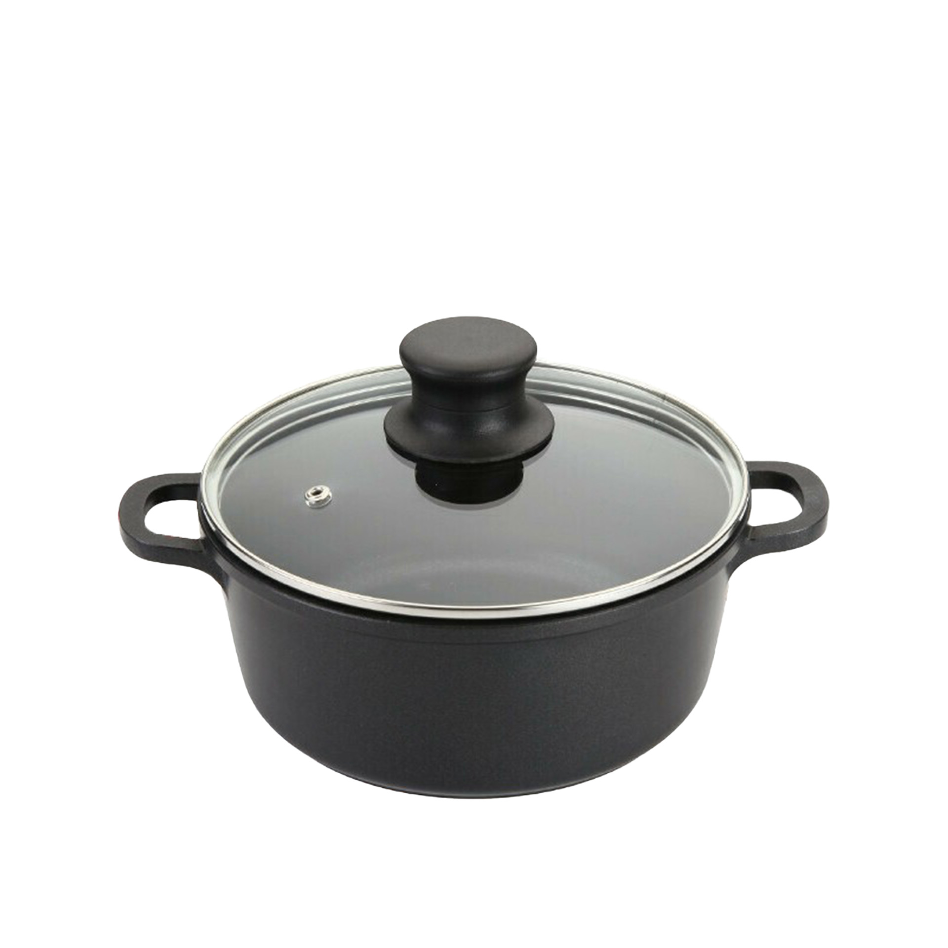 Caçarola Antiaderente Tampa Vidro Troia 24CM