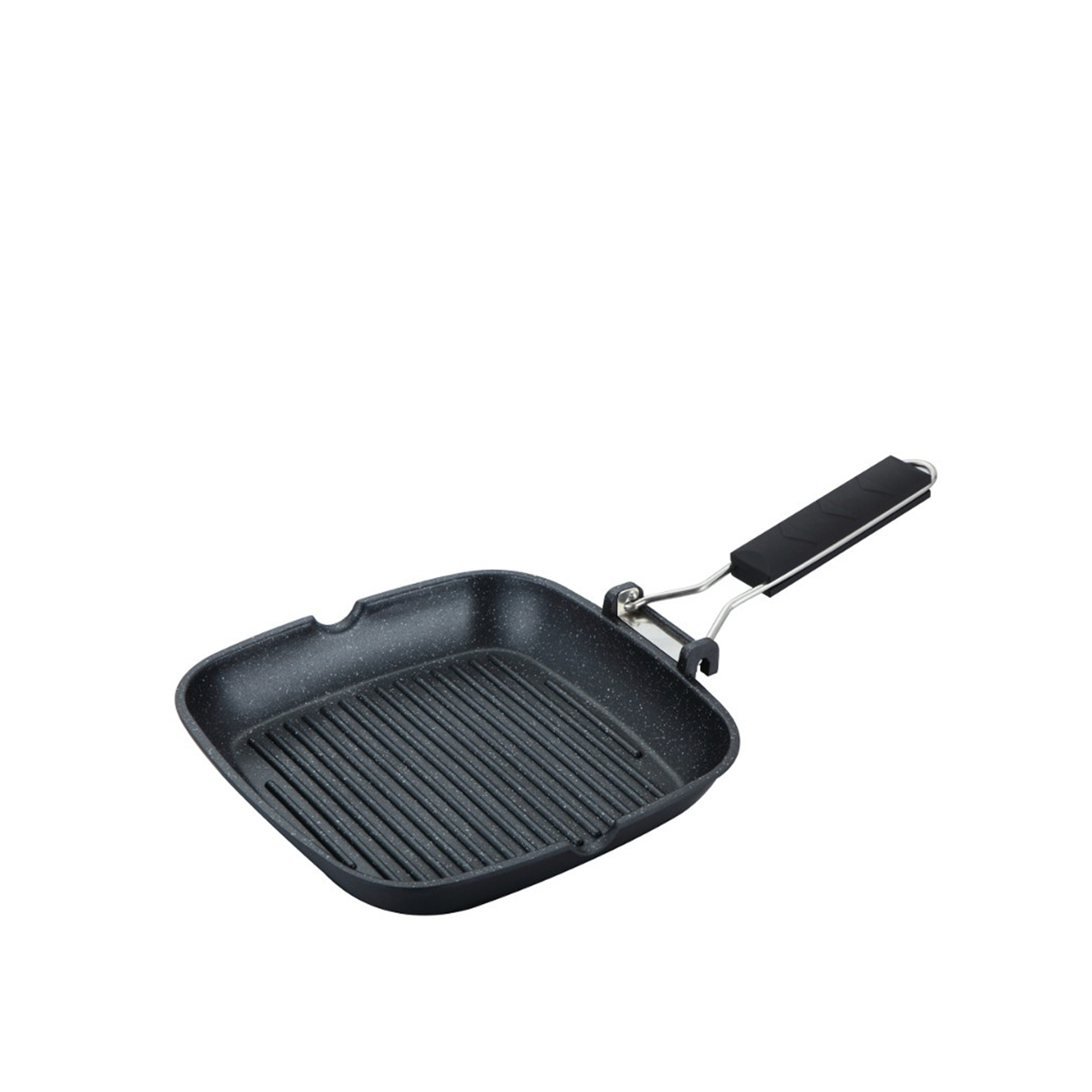 Grelhador Antiaderente com Pega Rebatível Troia 20CM