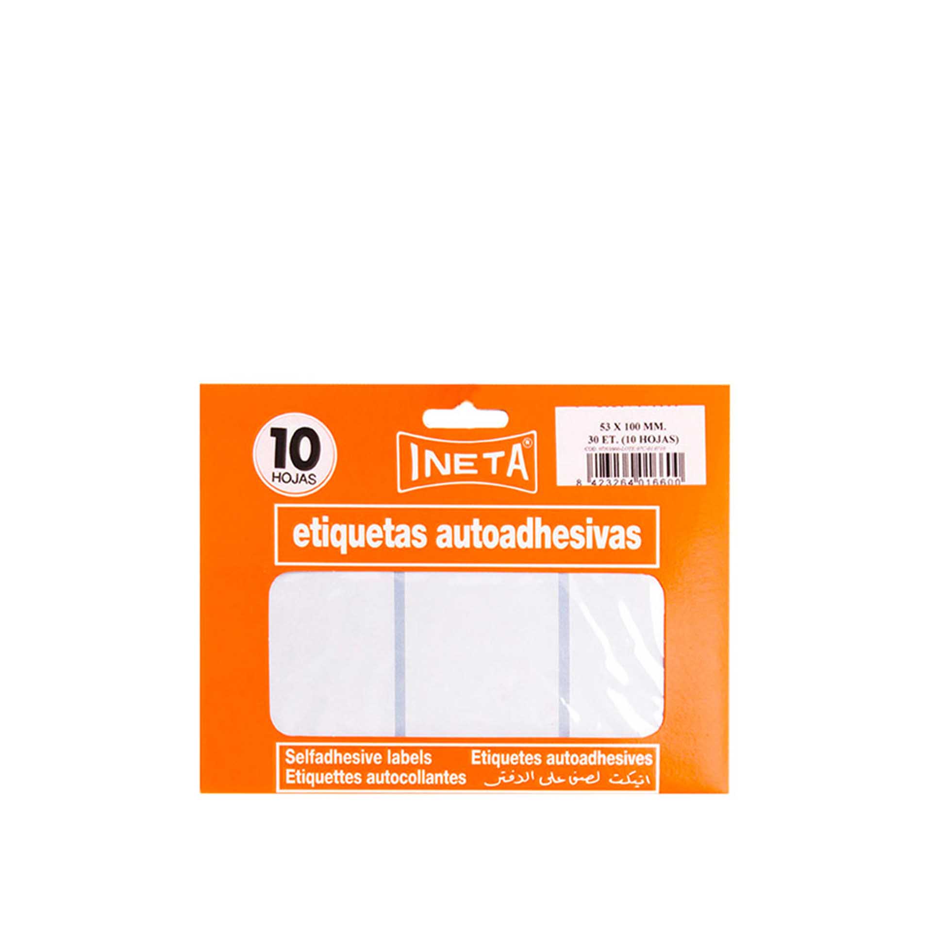 INETA BLISTER ETIQUETAS AUTOCOLANTES 53X100MM