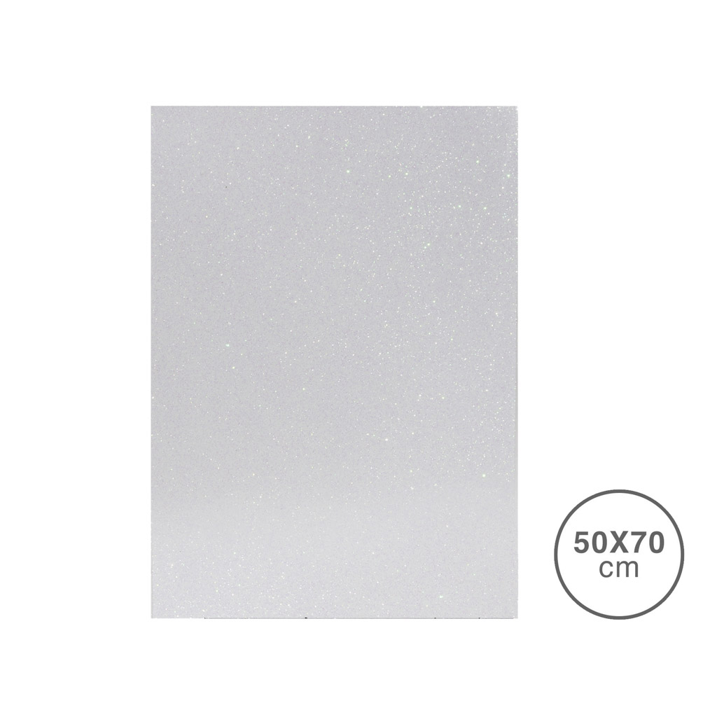 FAMA FOLHA ESPONJA EVA GLITTER 2MM 50X70CM
