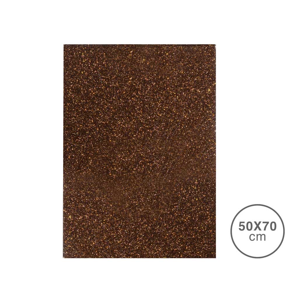 FAMA FOLHA ESPONJA EVA GLITTER 2MM 50X70CM