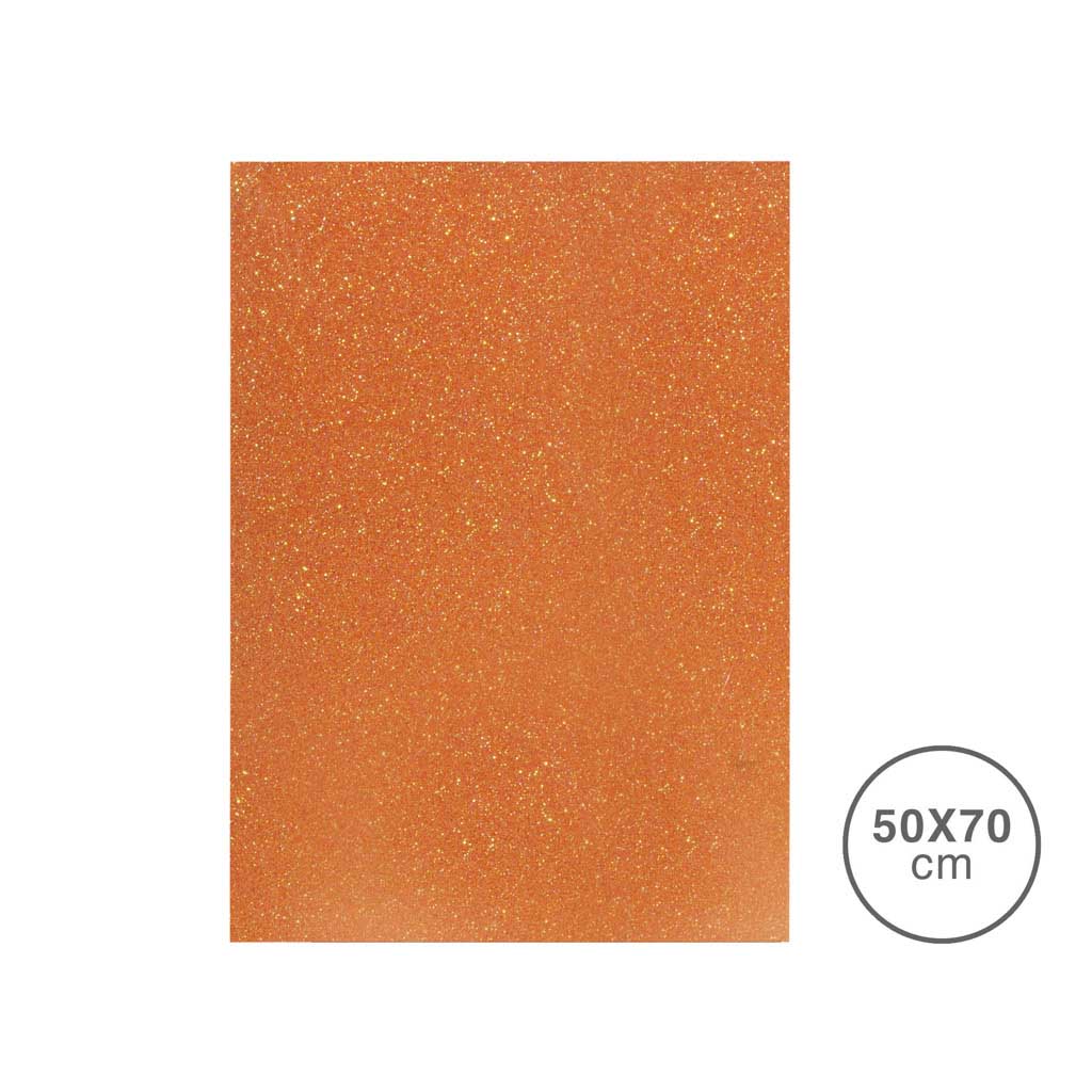 FAMA FOLHA ESPONJA EVA GLITTER 2MM 50X70CM