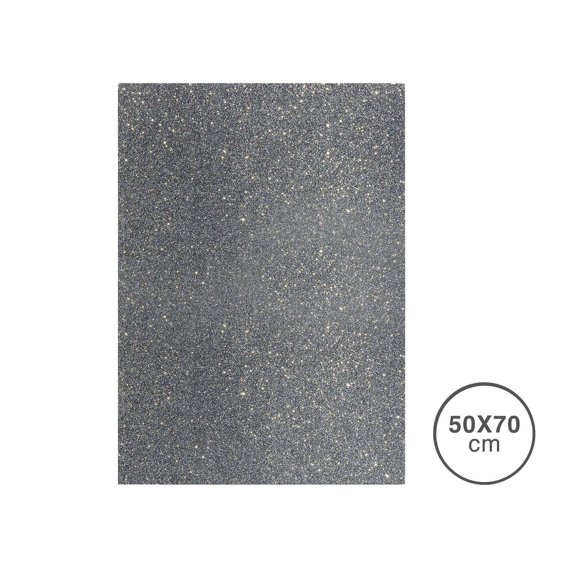 FAMA FOLHA ESPONJA EVA GLITTER 2MM 50X70CM