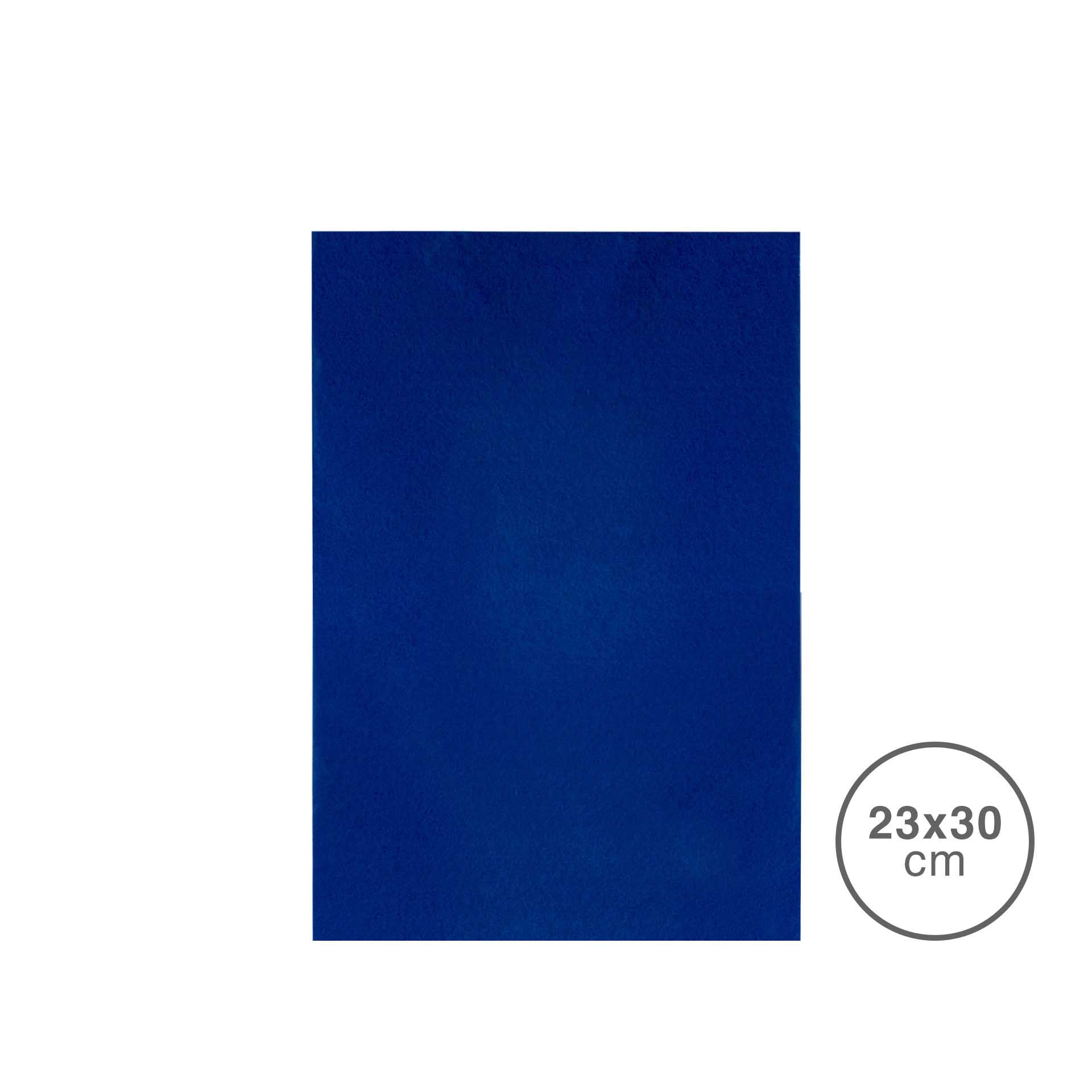 Folha Tecido Felpo Azul 23X30MM