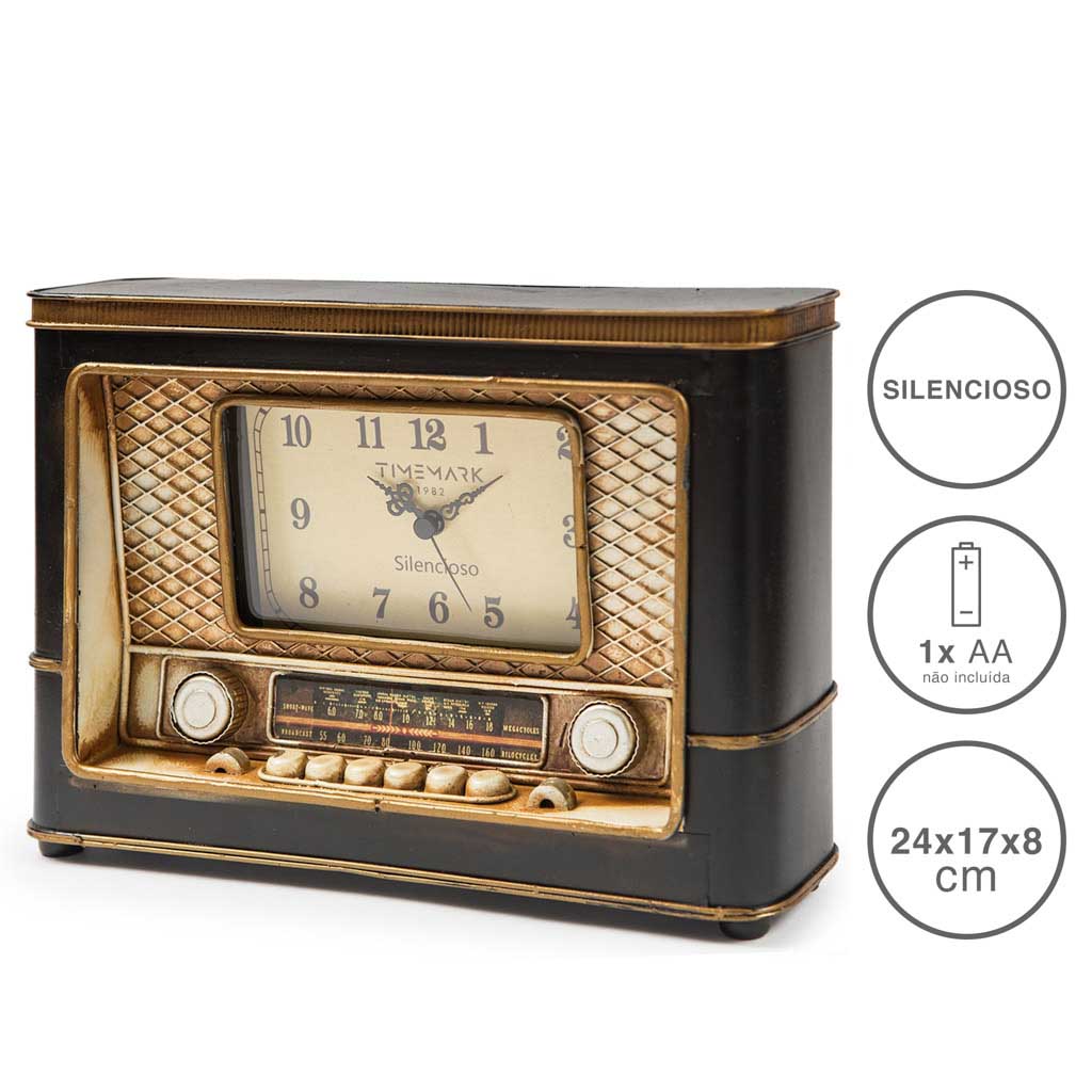 RELOGIO VINTAGE 24X17X8CM CL233
