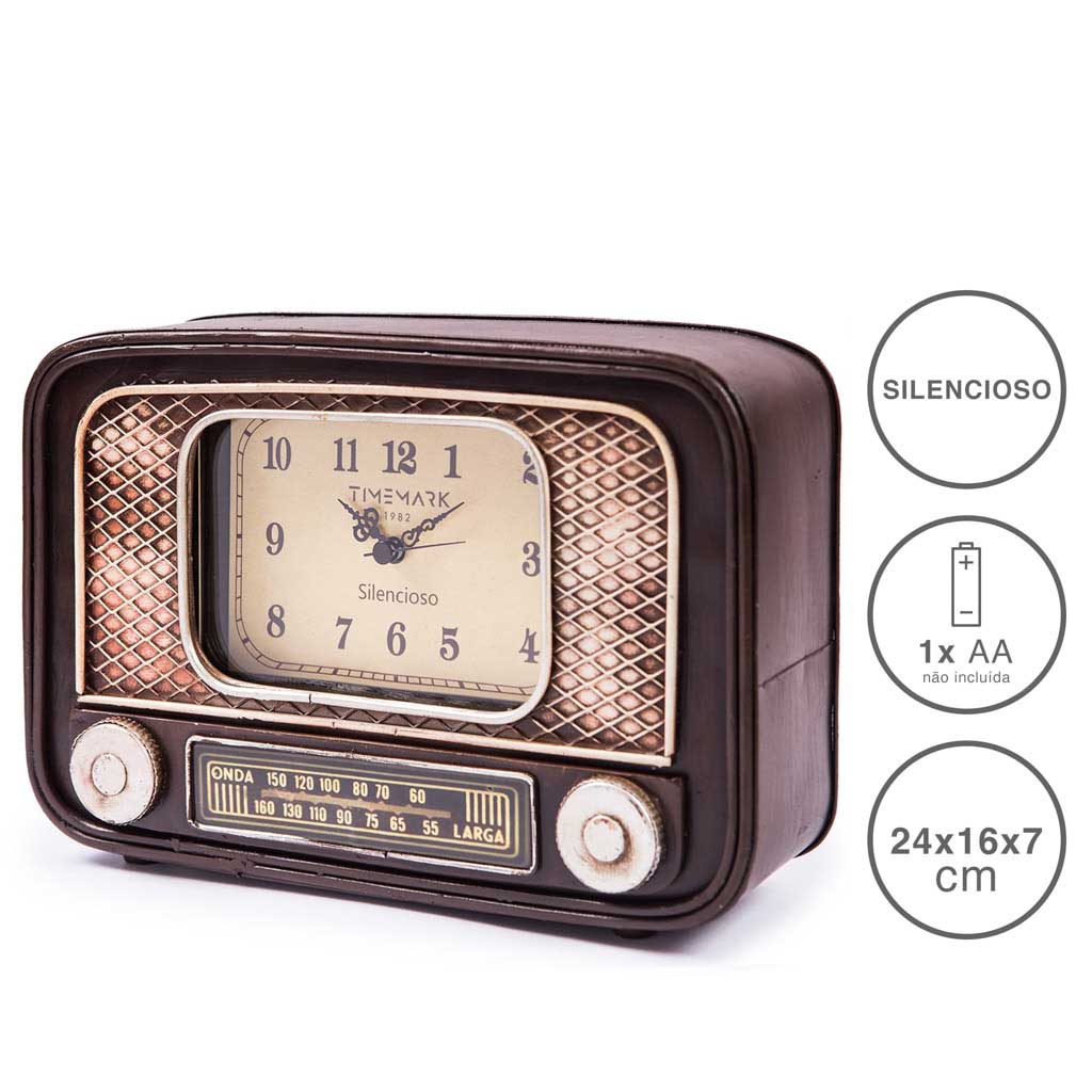 RELOGIO VINTAGE 24X16X7CM CL234