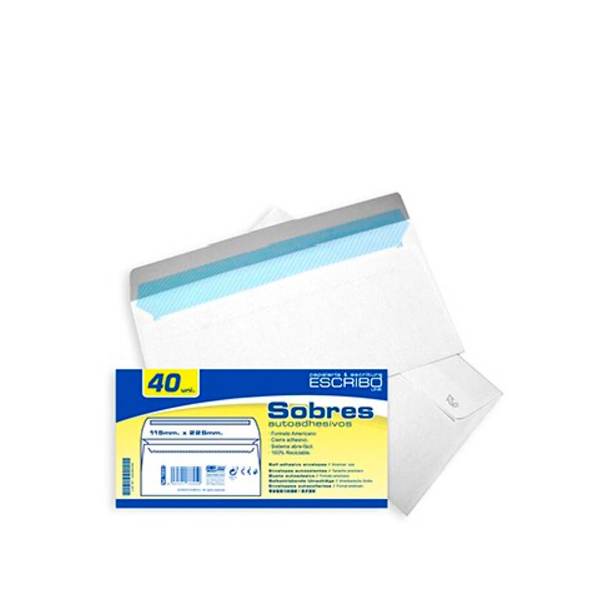 FLOJIM ENVELOPE AMERICANO 115X225MM PACK 40
