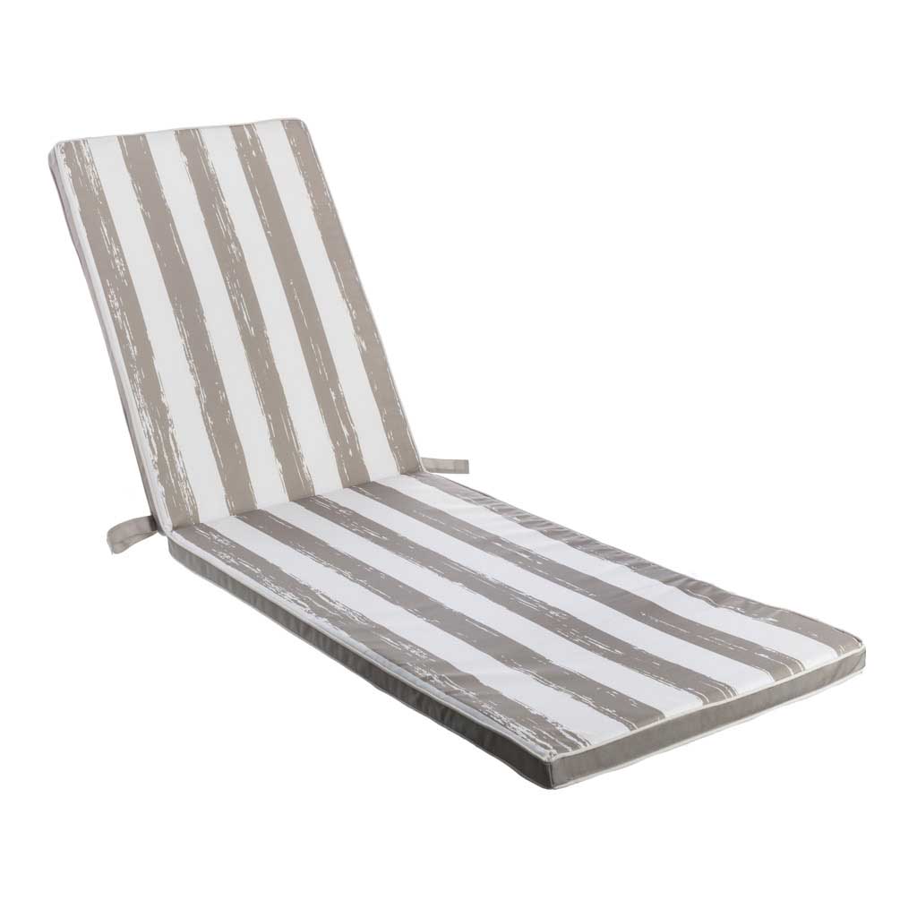 ALMOFADA PARA ESPREGUIÇADEIRA RISCAS 190X55X4CM