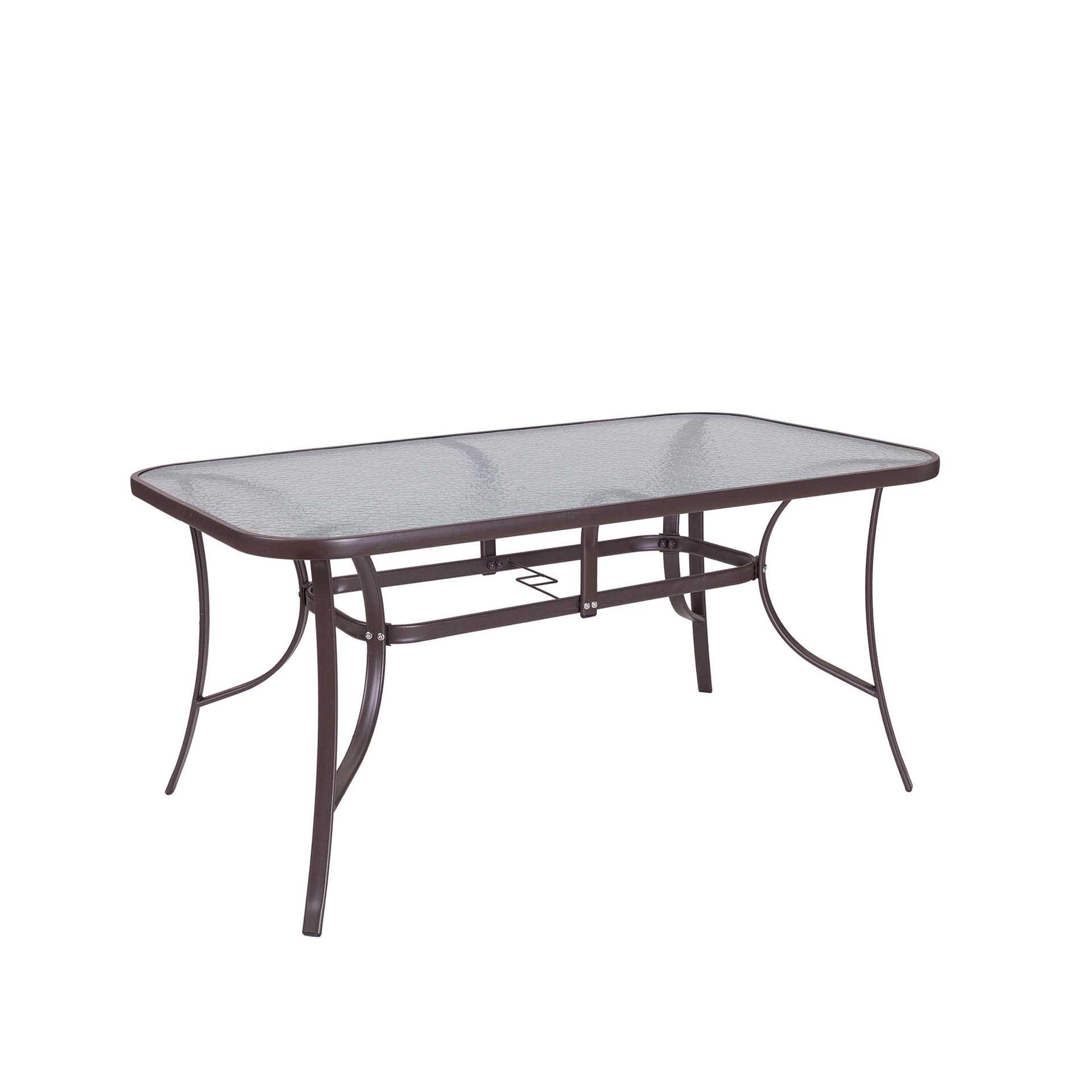 MESA JARDIM CASTANHO 150X90X72CM