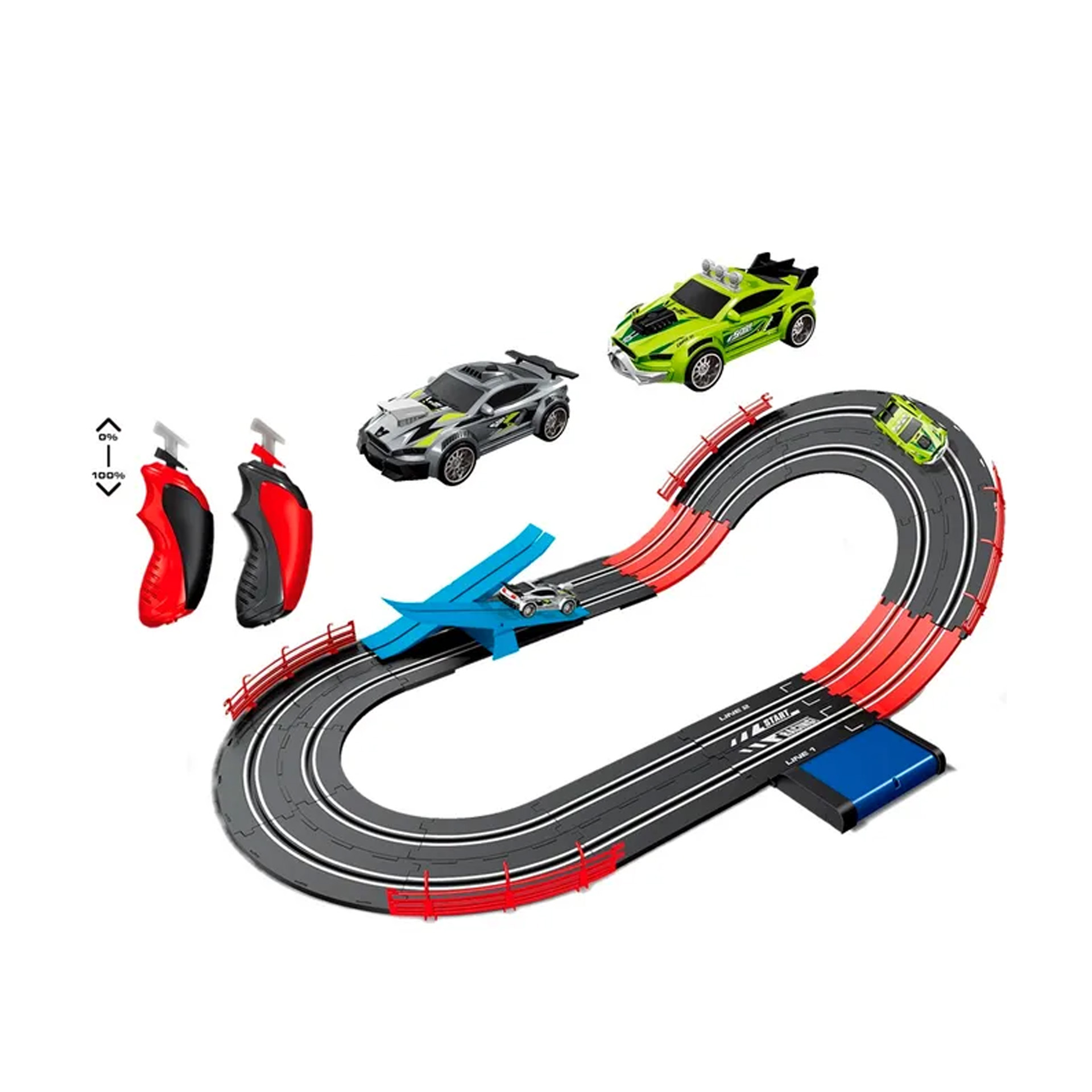 Pista Magnética Com 2 Carros 250CM