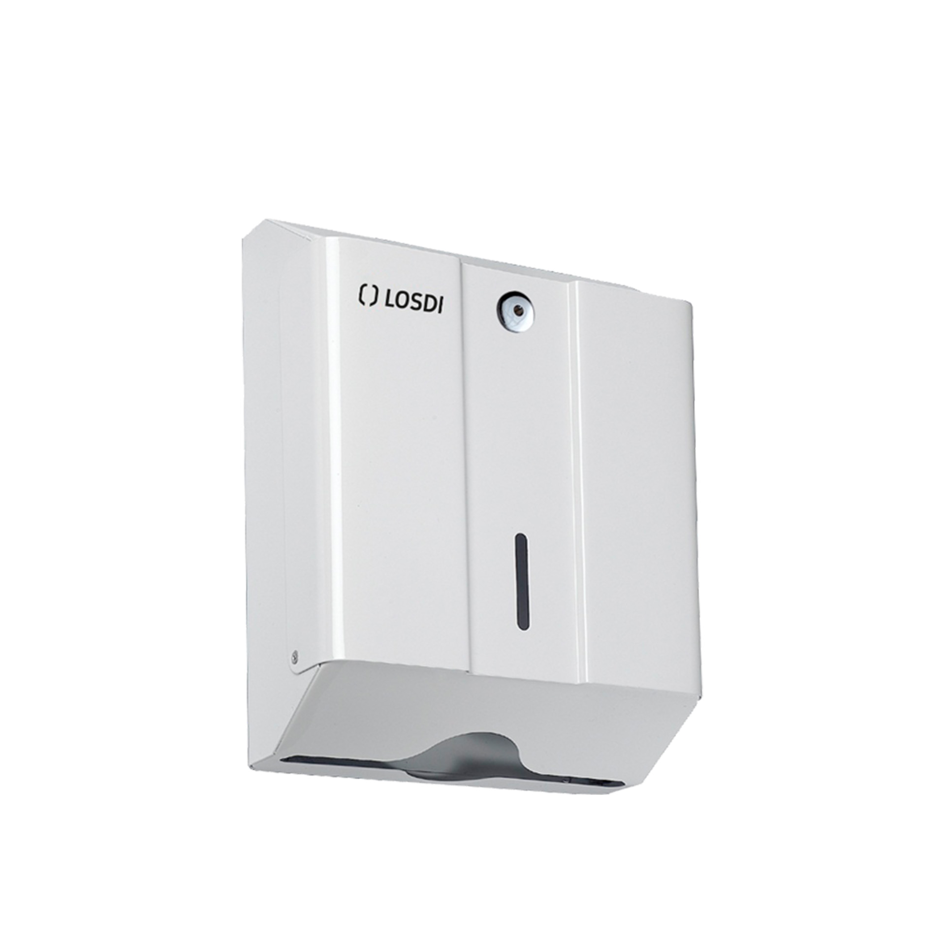 Porta Toalhitas Metal Oceano Branco 26.5X12X33cm