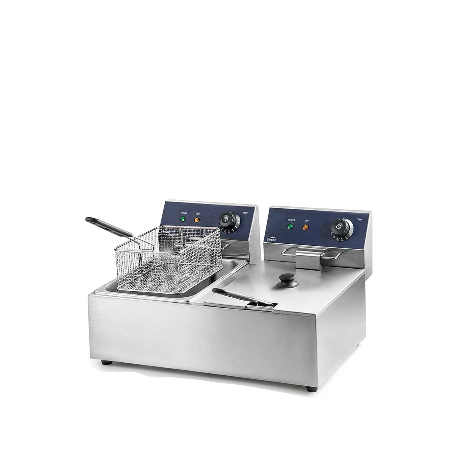 Fritadeira Dupla Elétrica Profissional 2X6L 2X2500W