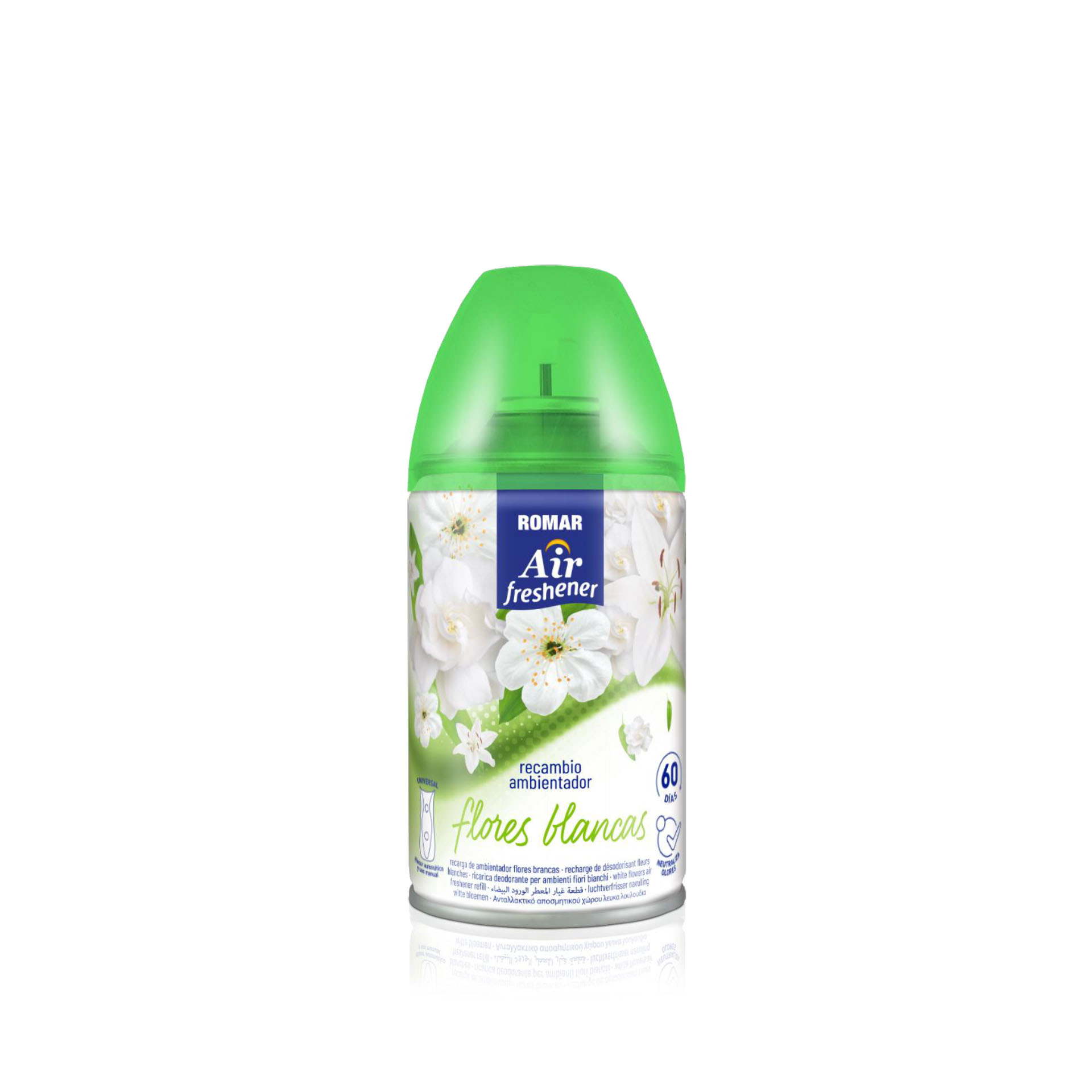 ROMAR AIR AMBIENTADOR RECARGA FLORES BRANCAS 250ML