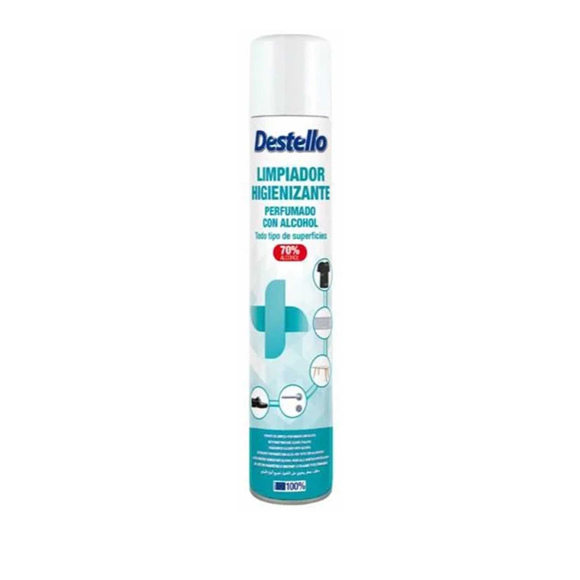 DESTELLO SPRAY HIGIENIZANTE 70% ALCOOL 520CC