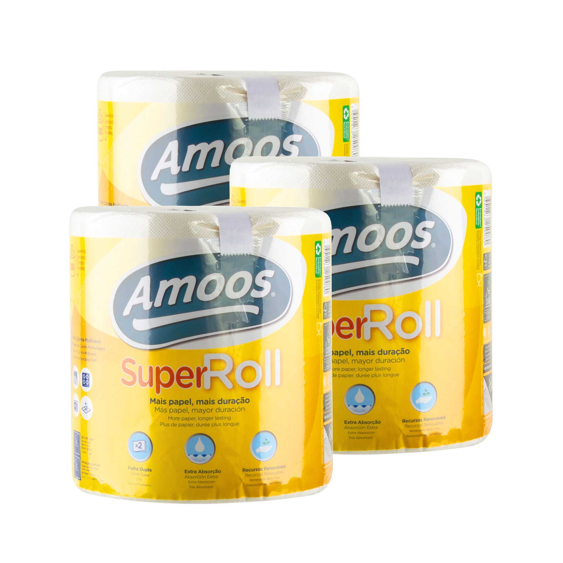 SUPER ROLL ROLO PAPEL MULTIUSOS 2F 70M 281 SERVIÇOS 1=10