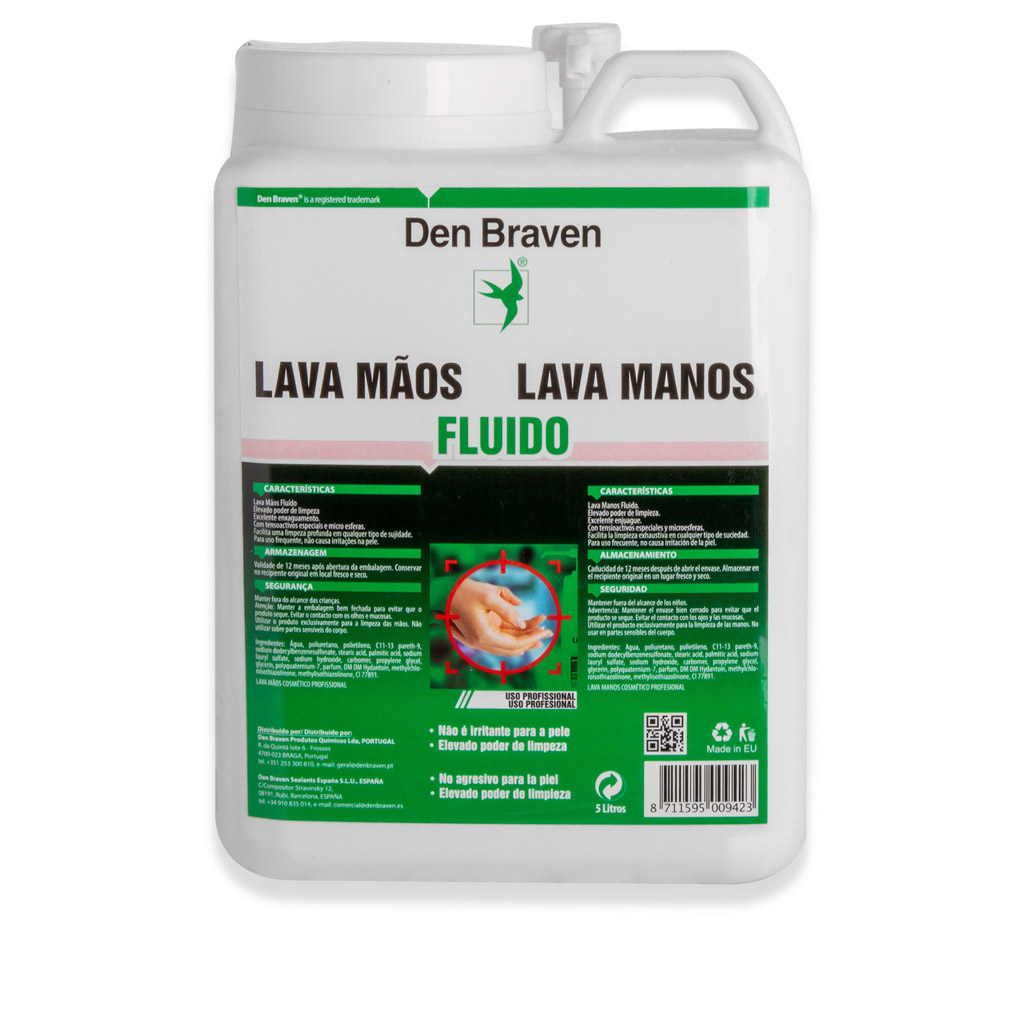 DEN BRAVEN GEL LAVA MÃOS 5L
