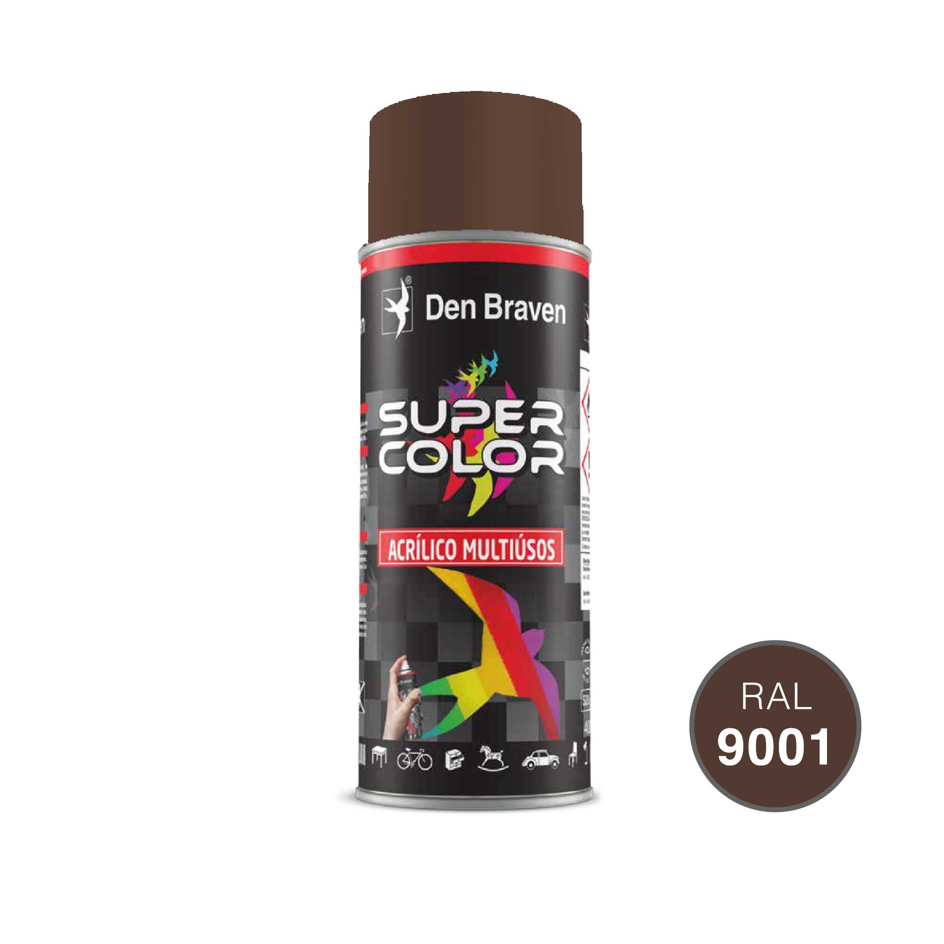 DEN BRAVEN SPRAY ACRILICO MULTIUSOS CASTANHO SEPIA 400ML
