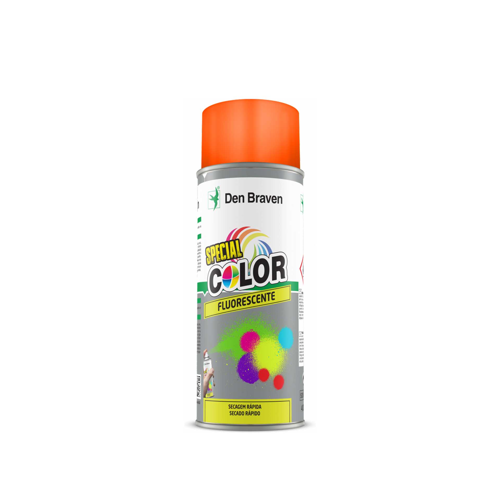 Spray Fluorescente 400ml Laranja