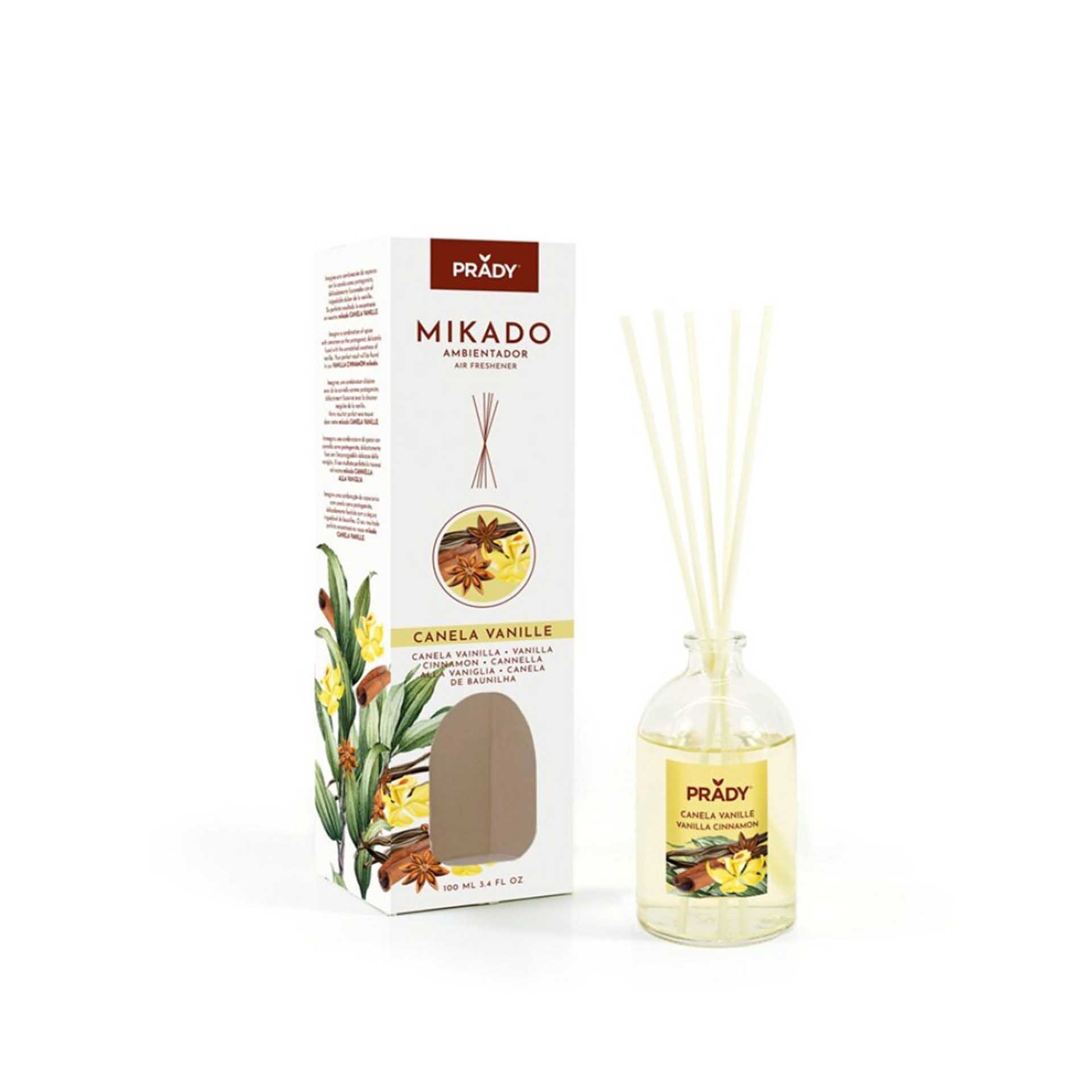 PRADY MIKADO AMBIENTADOR CANELA/BAUNILHA 100ML