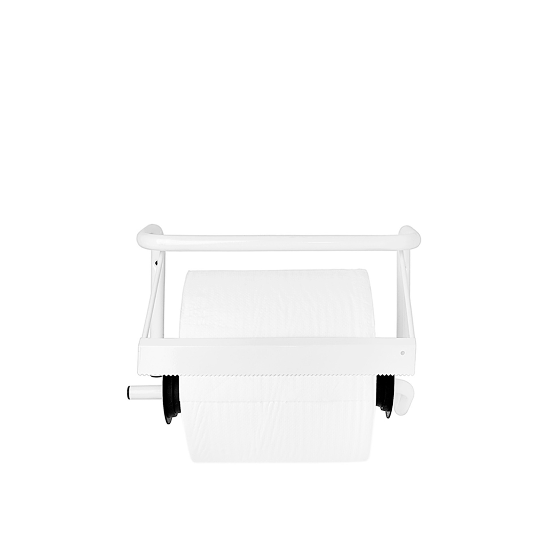 Dispensador Parede para Rolo Papel Industrial Branco 39X27X18CM