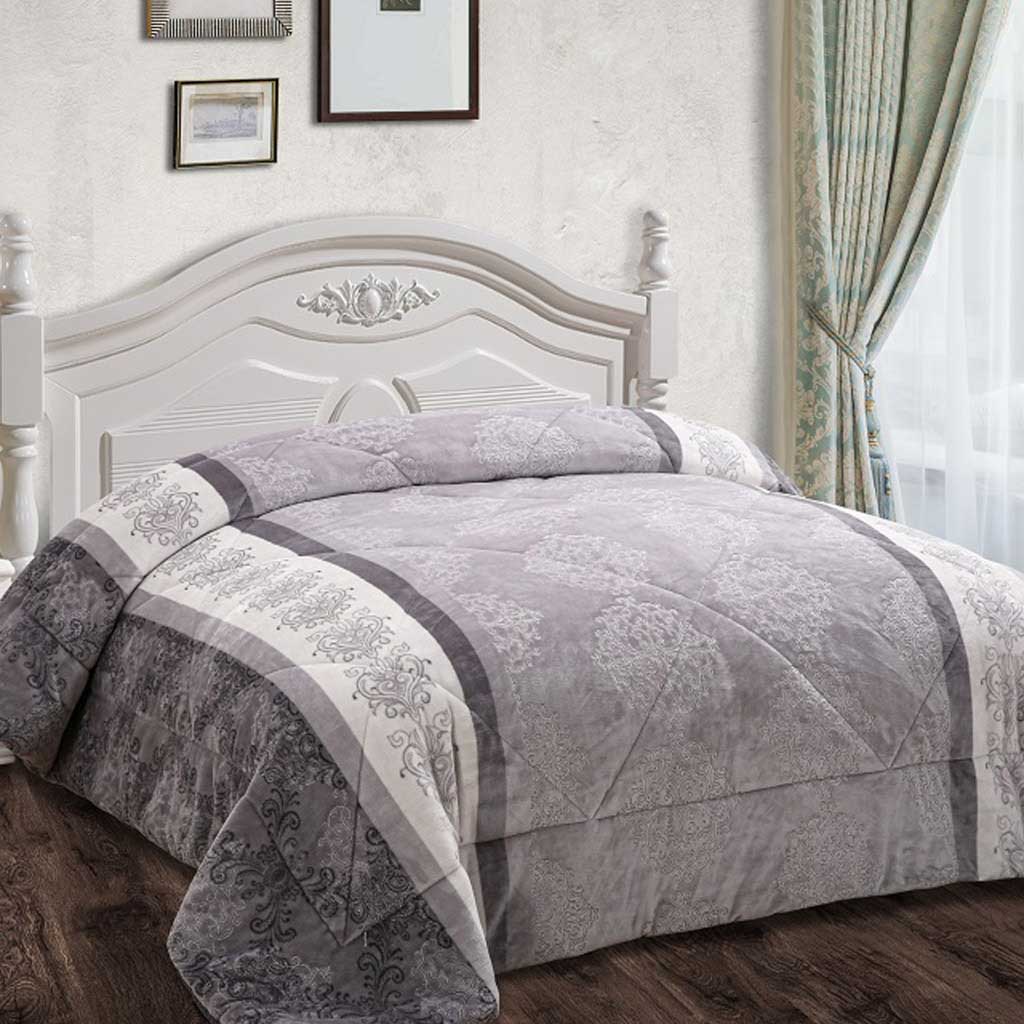 AMO COMFORTER GOFRADO CASAL CINZA 240X260CM
