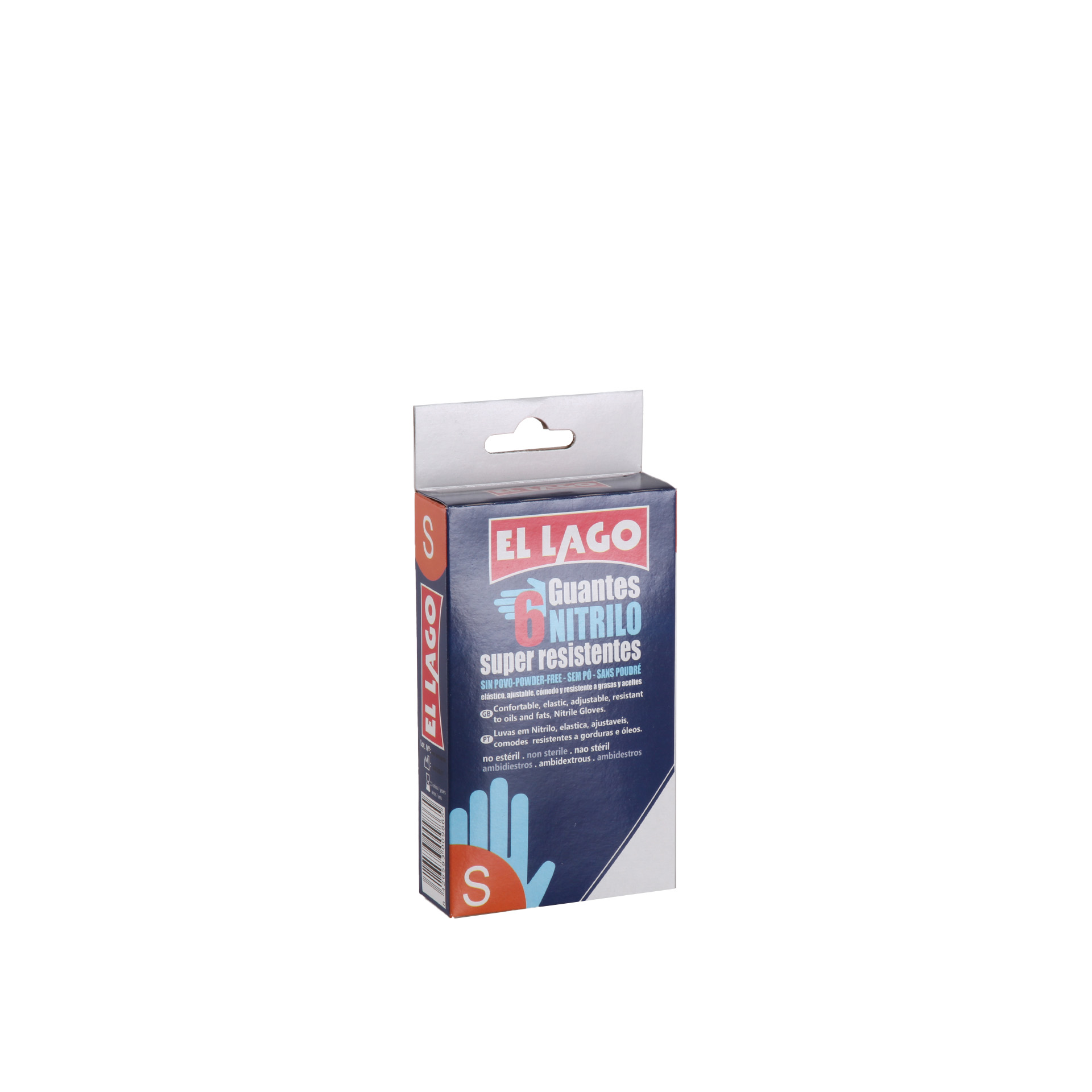 Luvas Nitrilo Azul Pack 6