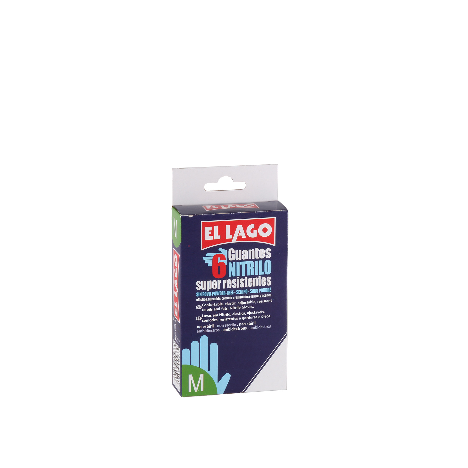 Luvas Nitrilo Azul Pack 6