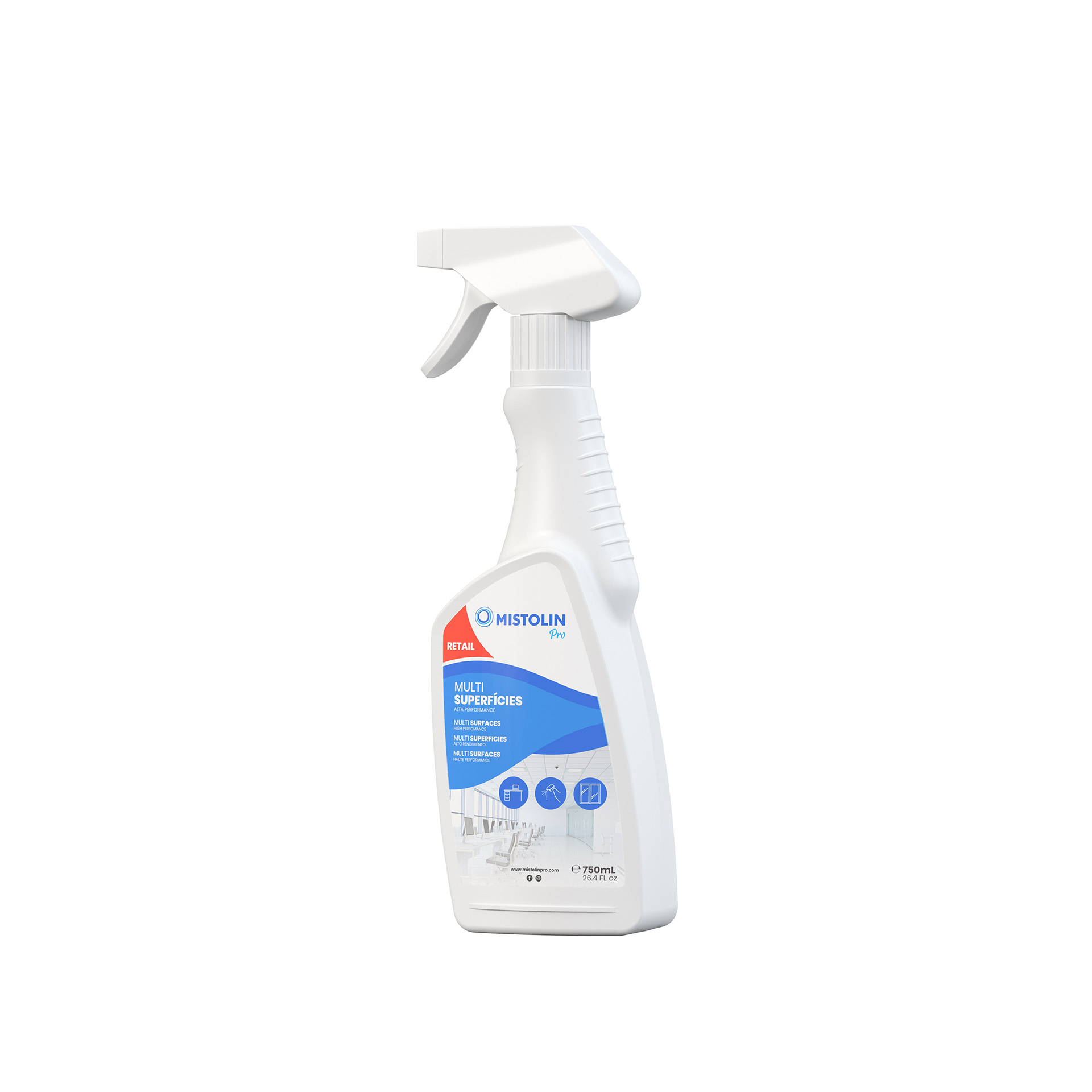 LIMPA MULTISUPERFICIES MISTOLIN PRO 750ML