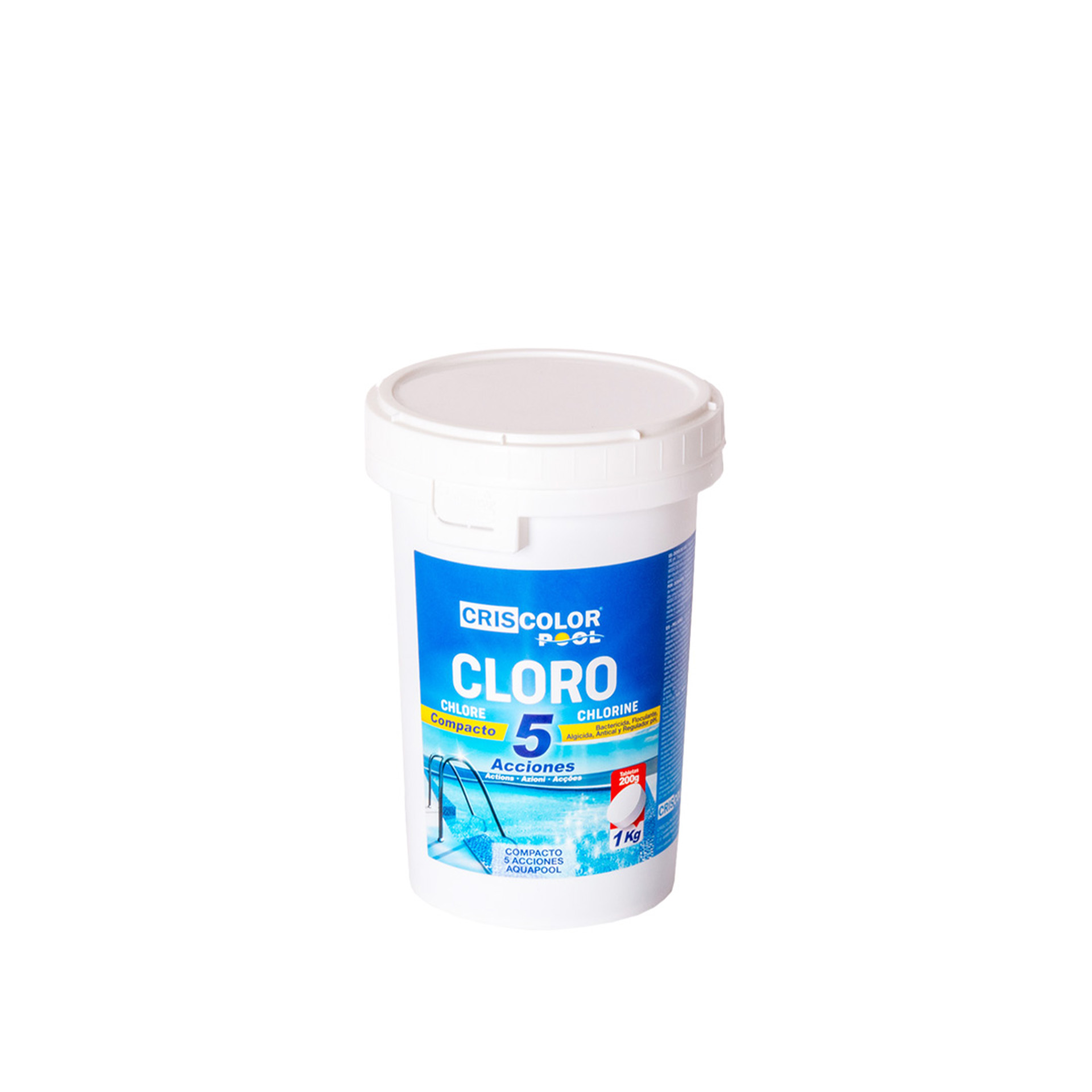 Cloro Compacto 5 Ações 1Kg