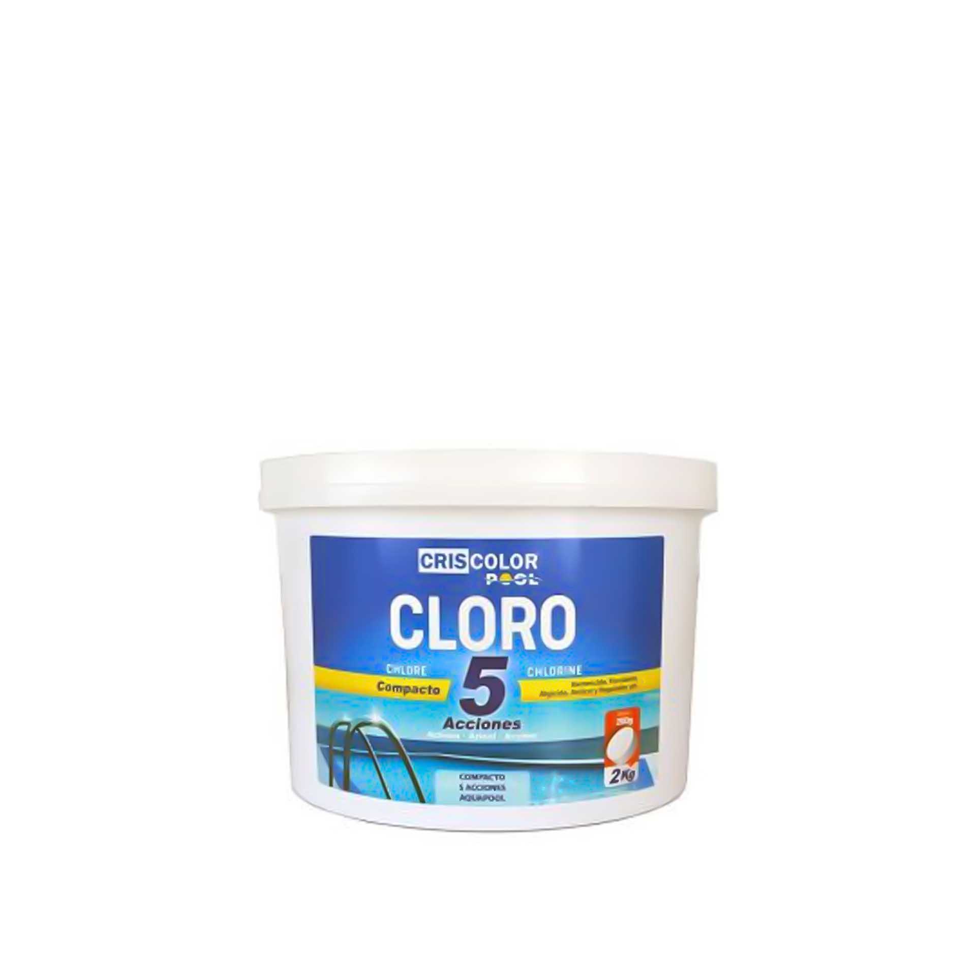 Cloro Compacto 5 Ações 2Kg