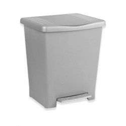 Balde Lixo com Pedal Millenium Cinza 23L / 33.5X30X39CM