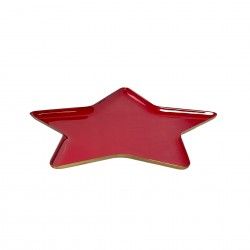 Prato Metal Lacado Estrela 32.5X27cm