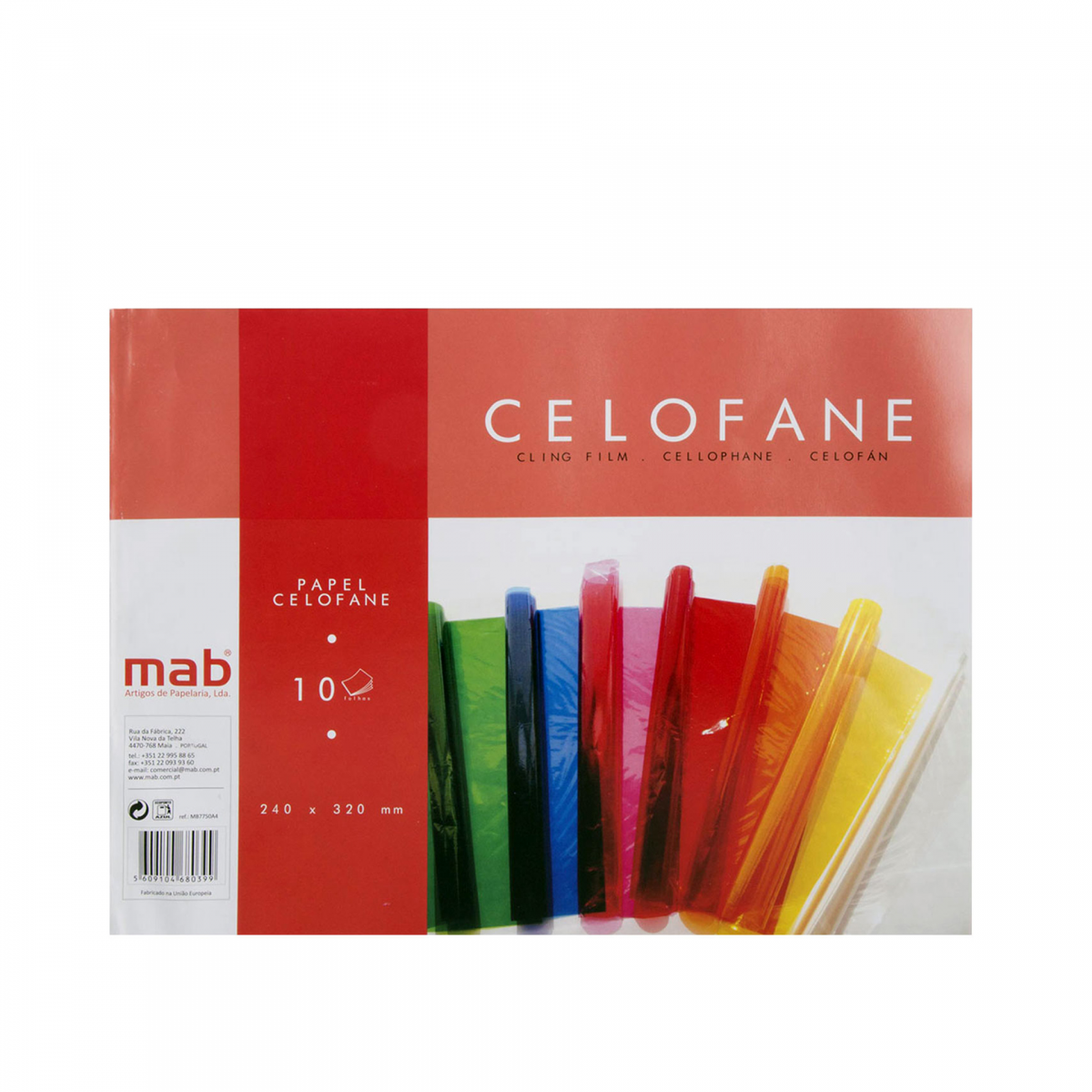 Bloco Papel Celofane Cor Sortida 10 Folhas 24X32CM - 62.02.09.0838.0001 ...